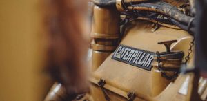 caterpillar logo on engine
