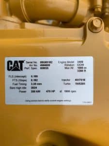 Cat 3408 specs