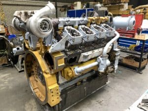 Caterpillar 3508B locomotive engine rebuild